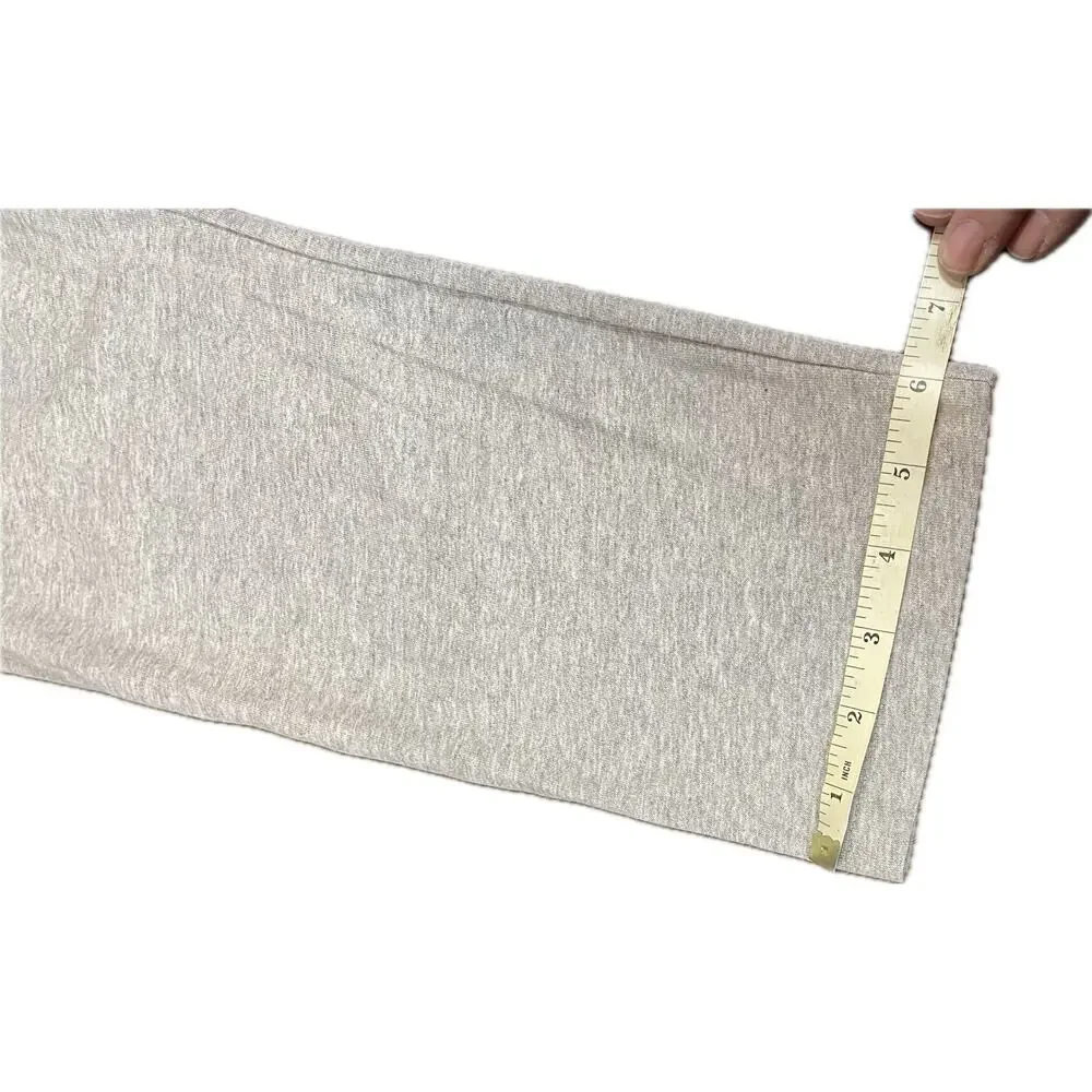 Mens Gray Joggers Adidas Size Large Heather Gray Jersey Light Weight - Picture 7 of 14